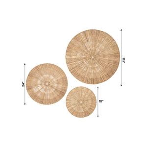 Vietnam Wholesale Bohemian Seagrass <b>Wall</b> <b>Decor</b> Basket Raffia Seagrass Farmhouse Boho <b>Wall</b> <b>Hanger</b> Accent Art <b>Wall</b> Hanging <b>Decor</b> - Product Image 3