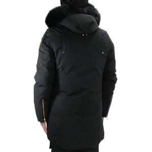 แจ็คเก็ตขนปุยขนสุนัขจิ้งจอกสีทองมีฮู้ดยาวปานกลางชาย - Product Image 5