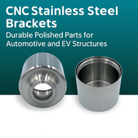 Supports en acier inoxydable CNC avec usinage par électroérosion à fil et brochage, pièces polies durables pour les structures automobiles et de véhicules électriques