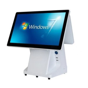 เครื่องบันทึกเงินสดระบบสัมผัสหน้าจอคู่ขนาด 15.6 นิ้ว ระบบ Windows สำหรับร้านค้าปลีก พร้อมระบบ All-in-one สำหรับการคิดเงินและจัดการ POS ราคาเท่าเท่าแท็บเล็ต - Product Image 1