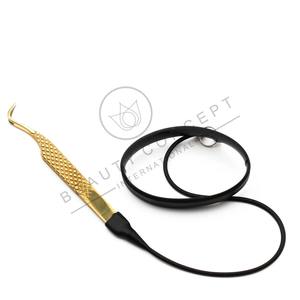 Pince à épiler en acier inoxydable de qualité professionnelle applicateur de sourcils de marque privée personnalisable pointe pointue pour cils - Product Image 5