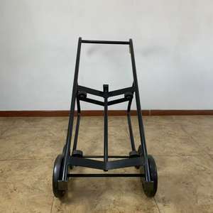 Chariot manuel de transport de charges lourdes avec roues grimpantes, plate-forme personnalisée et attaches - Product Image 6