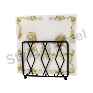 Napkin Holder <b>Stainless</b> <b>Steel</b> <b>Table</b> Napkin Holder Metal Stand Premium Tissue Holder - Product Image 2