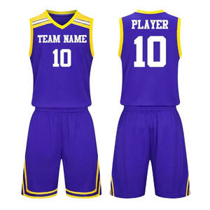 Uniformes de Baloncesto Personalizados de Primera Calidad para Hombre, 100% Poliéster, Secado Rápido y Transpirable, Ropa Deportiva Estampada al por Mayor - Product Image 1