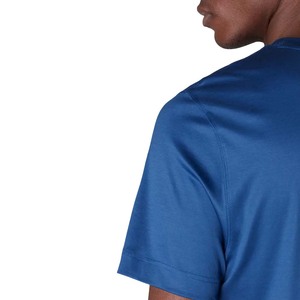 Ryan T-shirt bleu royal à logo personnalisé pour homme 100% polyester Jersey Marques personnalisées Impression de logo - Product Image 4
