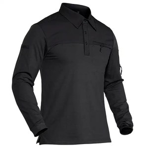 T-shirt de tir tactique respirant pour homme, manches longues, 100 % coton, séchage rapide, léger, anti-humidité, pour la chasse en extérieur - Product Image 6