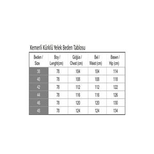 Chaleco Casual de Piel de Zorro Negro 19372 con Cinturón, Patrón a Rayas, Decoración de Botones Vintage, Prenda Exterior de Piel Auténtica con Estilo Patchwork - Product Image 5