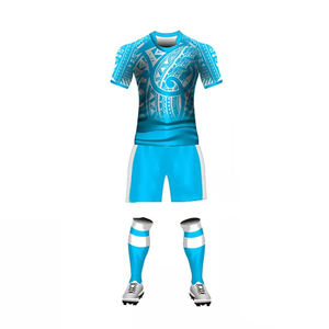 Maillot de rugby personnalisé avec graphiques sur mesure, 100 % polyester, impression de logo personnalisée, haute qualité - Product Image 1