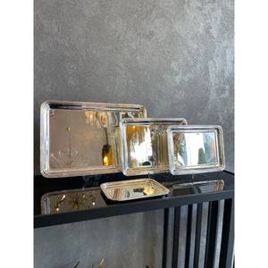 Plateaux de service de fruits alimentaires brillants meilleure fabrication plateau de service de nourriture en métal de qualité supérieure pour la maison restaurant hôtels vaisselle utilisation - Product Image 6