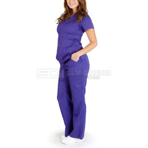 Uniformes de Hospital para Mujer, Pantalones Ajustados Elásticos en 4 Direcciones, Traje de Enfermera con Pantalones Deportivos, Uniforme Médico - Product Image 1
