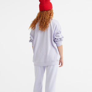 Pantalon de survêtement respirant pour femme Pantalon de sport décontracté avec décoration en dentelle Style avant plat - Product Image 4