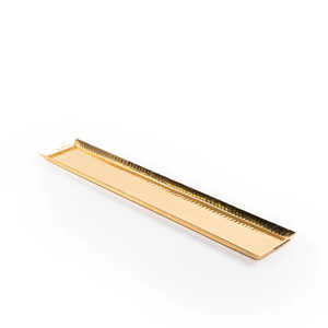Premium Quality Eco-Friendly Handmade Platter Customized Size Wholesale New Hammered <b>Serving</b> <b>Tray</b> Round Shape Metal <b>Gold</b> - Product Image 1