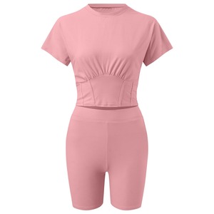 Nouveau Design Coton Côtelé Fitness Femmes Soutien-Gorge Legging Yoga 2 Pièces Ensemble Fabrication par Hawk Eye Sports ( PayPal Vérifié) - Product Image 6