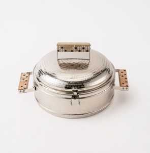 Casserole Hotpot à aspect personnalisé Serveur de nourriture Conception faite à la main Poignée en bois Casserole Pot pour Buffet de fête Mariage Hôtel Utilisation - Product Image 1