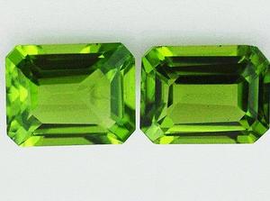 หินเพอริโดธรรมชาติ100% เหลี่ยมเพชรพลอยสีเขียว - Product Image 2