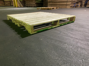Wholesale 48x40 Single Faced 2-Way Entry Euro Plywood Solid Wood Industrial Use 3.0T Dynamic Load Capacity Lightweight <b>Pallets</b> - Product Image 3