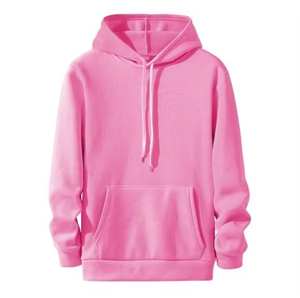 Sudadera con Capucha Lisa para Hombre, Color Sólido, Felpa de Algodón, Ropa Casual de Calle, Sudadera con Capucha Cálida para Invierno - Product Image 4