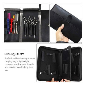 Estuche Profesional de Cuero Genuino para Tijeras, Duradero, Reutilizable, para Barberos y Estilistas, Compacto, para Herramientas de Salón, Venta al Por Mayor - Product Image 5