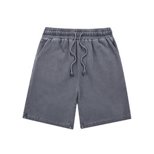 Online 2025 Custom <b>Men's</b> Acid Wash High Quality Heavyweight Blank Quick Dry Fashion <b>Vintage</b> Side Pocket <b>Shorts</b> For <b>mens</b> - Product Image 3