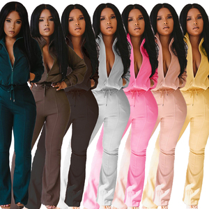 ชุดวอร์ม2ชิ้นสำหรับผู้หญิงชุดวอร์มสำหรับวิ่งจ๊อกกิ้งฉลากส่วนตัวพิมพ์โลโก้ได้ตามต้องการ - Product Image 2