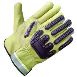 Gants de mécanicien en cuir de vachette de haute qualité, gants de conducteur, fonctions anti-coupure et anti-impact, gants de mécanicien - Product Image 2