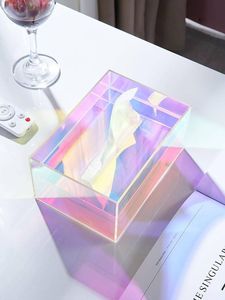 2025 Sleek Acrylic Tissue Storage Solution Eco-Friendly Modern Design for Stylish Home Office & <b>Bathroom</b> Decor - Product Image 3
