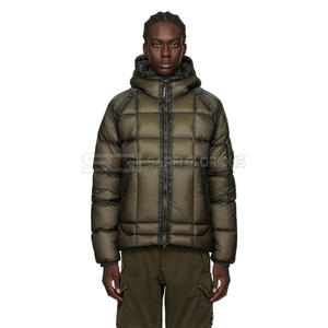 Veste matelassée d'hiver unisexe vert Oliver OEM Vente en gros Logo personnalisé Nylon bulle rembourré grande taille fermeture éclair peau de vache - Product Image 6