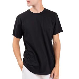 Camisetas de alta calidad, venta al por mayor, camisetas informales con diseño personalizado y hombros caídos, camiseta en blanco con gráfico sólido de alta calidad para hombre - Product Image 2