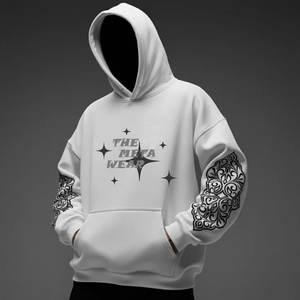 Sudadera con Capucha Personalizada de Fábrica con Bordado y Estampado, Lavado Ácido, Cierre Completo, para Hombre, Tejido Grueso 100% Algodón, Felpa Francesa, Invierno - Product Image 1