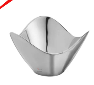 Cuenco de metal para servir negro y dorado de estilo moderno para decoración de mesa - Product Image 2