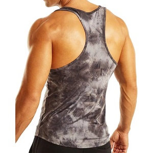 Custom Fashionable Slim Fit <b>Men</b> Tie Dye t Shirt Sleeveless Vintage Stone Washed Gym <b>Muscle</b> tank <b>Top</b> for <b>Men</b> - Product Image 3