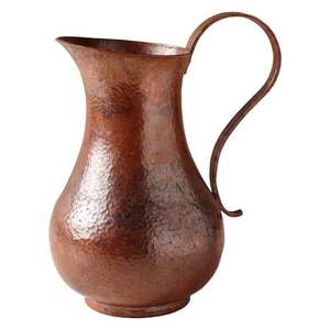 Jarra de Cobre para Beber en Casa, Ecológica, con Asa Metálica, Jarra de Agua Pura Certificada, Vajilla para la Mesa del Almuerzo y la Cena, Jarra Decorativa de Cobre - Product Image 4