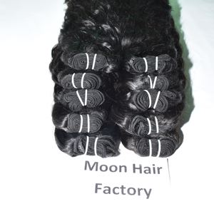 Proveedor de cabello crudo de suministro al por mayor de La India Paquete de textura suave de ondas naturales rizadas de larga duración disponible a un precio asequible - Product Image 1