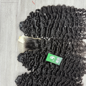 La mejor venta al por mayor competitiva Body Wave Bundles Raw Virgin Extensiones de cabello vietnamita Trama de cabello Remy Onda natural Jerry Curl Styles - Product Image 5