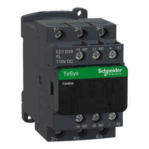 Contattore SCHNEIDER ELECTRIC LC1D18FL TeSys D 3P(3 NO) AC-3 con Bobina 110 V DC <= 440 V 18 A - Product Image 1