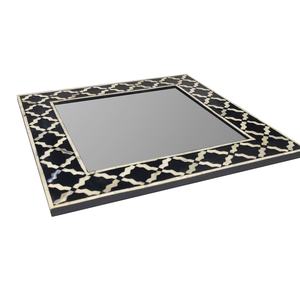 Espejo de pared decorativo hecho a mano de estilo moderno con marco de resina incrustaciones de hueso hermosa decoración Interior del hogar - Product Image 2