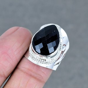 Anillo Chapado en plata 925 de amatista, diseño elegante para mujer, compromiso de boda, regalo del Día de San Valentín, anillo de piedra de latón Natural, joyería - Product Image 3