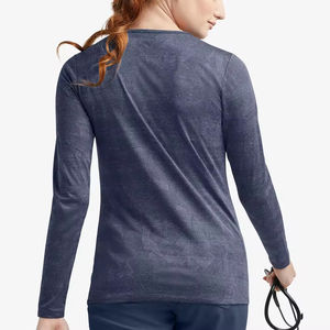 Hauts de gommage OEM pour médecins et infirmières chemise d'uniforme médical respirant vente directe d'usine sous les chemises de gommage - Product Image 3