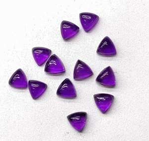 พลอยอะเมทิสต์สีม่วงธรรมชาติทรงล้านล้านแบนสำหรับทำเครื่องประดับสร้อยข้อมือแหวนอัญมณีคุณภาพสูง - Product Image 3