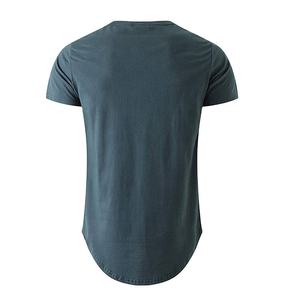 เสื้อยืดผู้ชายแบบแห้งเร็วแขนสั้นผ้าเทอร์รี่สีพื้นสำหรับ100% เหมาะสำหรับคนรุ่นเฮฟวี่เวท - Product Image 2