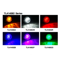 Feu de position latéral LED bicolore 12-24V étanche IP67K, petit modèle type pastèque, garantie 2 ans pour la rénovation/amélioration des camions et remorques