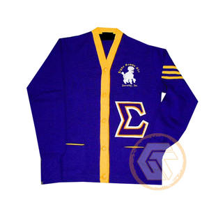 Cárdigan Griego Personalizado de Alta Calidad con Botones en la Parte Delantera, Bordado Acrílico de Sigma Gamma Rho, para Mujer, Informal, de Invierno - Product Image 3