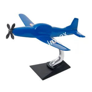 Hoge Kwaliteit Pilatus Blauw Decoratief Indianenvliegtuig Model Groothandel Meest Verkochte Nieuwe Elegante Luchtvaartuigen Tafelobject Uit India