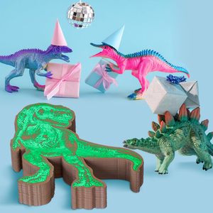 Serviettes de Cocktail pour 3ème <span class=keywords><strong>Anniversaire</strong></span> de Dinosaure, Lot de 50, Serviettes de Cocktail en Papier Dinosaure Trois Rex en Vrac, Décoration de <span class=keywords><strong>Table</strong></span> pour Bébé Garçon Fille - Product Image 2