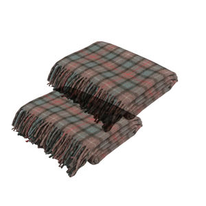 Mantas Jacquard de tartán de lana 100% de alta calidad Nuevo diseño Comodidad acogedora para el invierno Venta al por mayor disponible - Product Image 2
