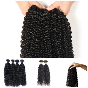 Extensiones de cabello humano 100% tramas de cabello crudo rizado dibujado doble peruano de ondas lujosas - Product Image 6