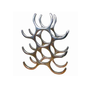 ชั้นวางไวน์หลายชั้นอะลูมิเนียมโลหะดีไซน์ใหม่ผู้ผลิตขายส่งสำหรับงานปาร์ตี้ - Product Image 1