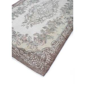 Vintage 9x12 <b>Wool</b> Rug Beige & <b>Brown</b> Hand Knotted Medallion Rectangle Puzzle Abstract Patterns for Home Entryway Hallway-Pae-2184 - Product Image 2