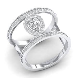 REYES, nuevo diseño, anillo de bodas de moissanita de claridad VVS de 0,82 quilates, joyería fina de Plata de Ley 925 personalizable para mujer - Product Image 2