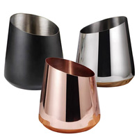 Seau à glace en acier inoxydable pour fête, refroidisseur à vin portable avec une capacité de 1,6 L, seau à champagne, seau à glace de bar